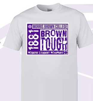 Brown Tough 1881 Tee — White